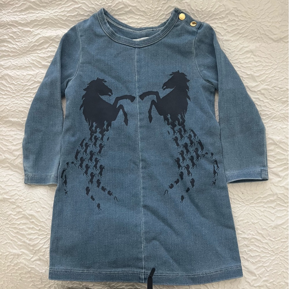 Chloe toddler denim dress